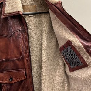 Hugo Boss Orange leather jacket